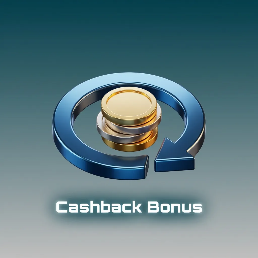 Cashback bonus concept showing percentage of losses refunded to player's casino account for Aviator game